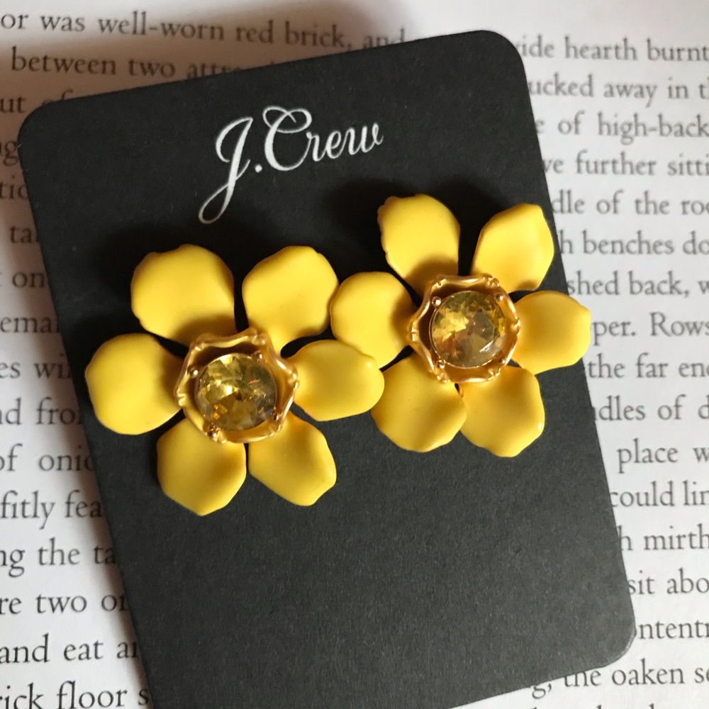 JCrew flower earrings